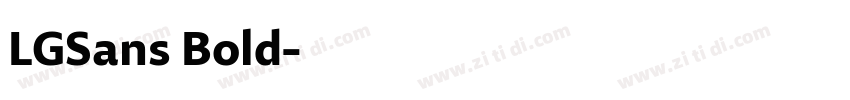 LGSans Bold字体转换